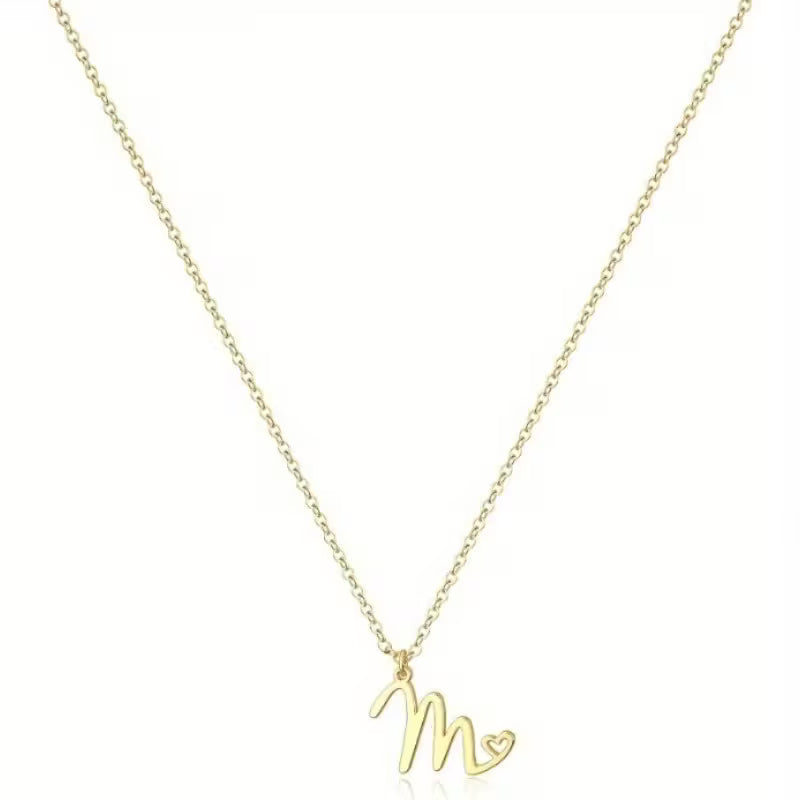 Women's Initial Pendant Necklace