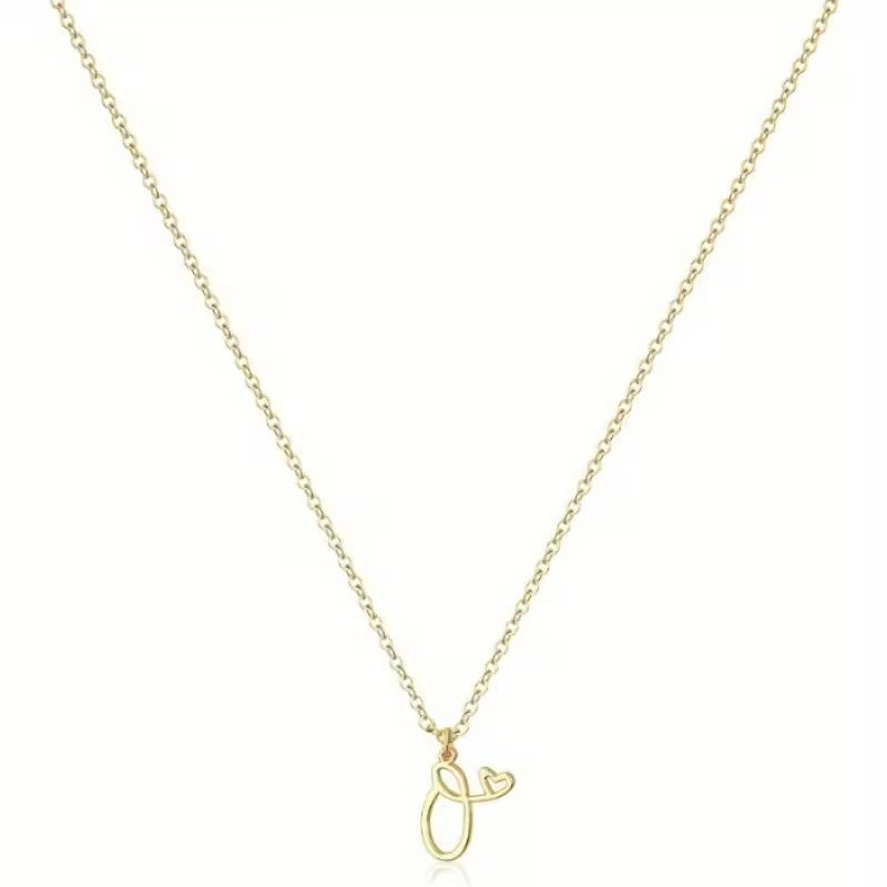 Women's Initial Pendant Necklace