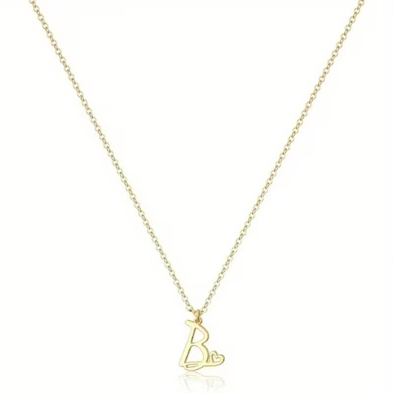 Women's Initial Pendant Necklace