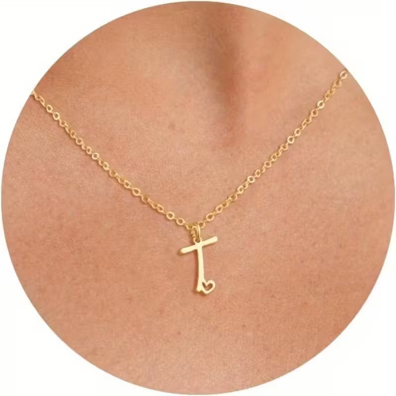 Women's Initial Pendant Necklace