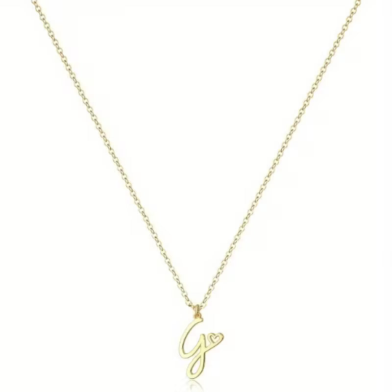 Women's Initial Pendant Necklace
