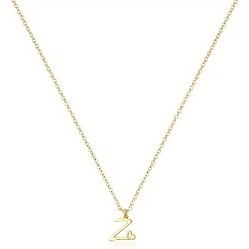 Women's Initial Pendant Necklace