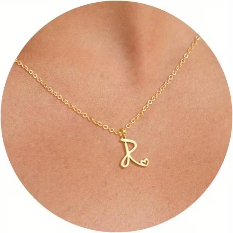 Women's Initial Pendant Necklace