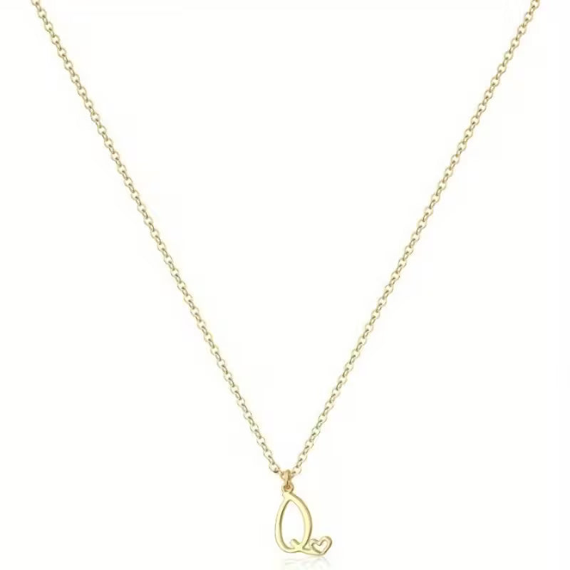 Women's Initial Pendant Necklace