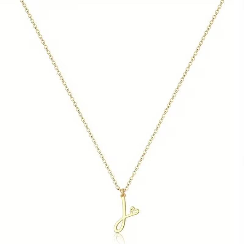Women's Initial Pendant Necklace