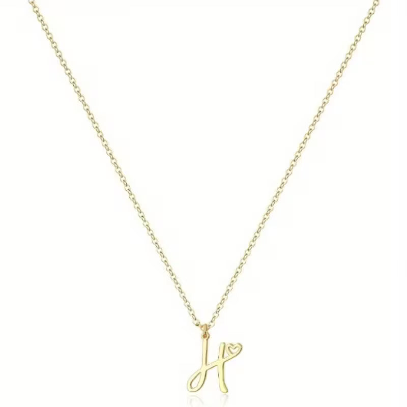 Women's Initial Pendant Necklace