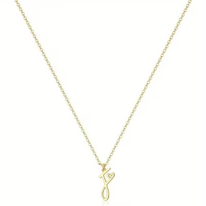 Women's Initial Pendant Necklace