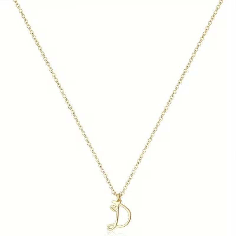 Women's Initial Pendant Necklace