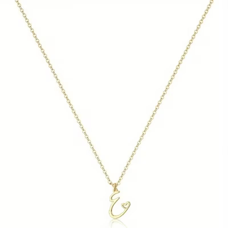 Women's Initial Pendant Necklace