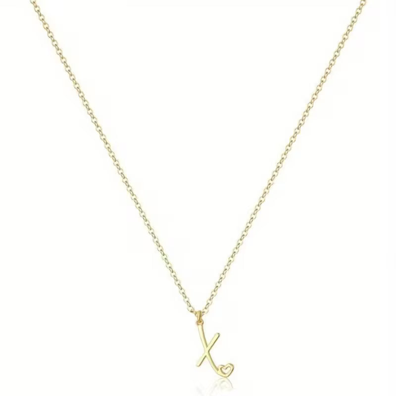 Women's Initial Pendant Necklace