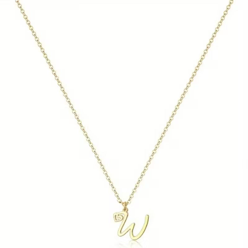 Women's Initial Pendant Necklace