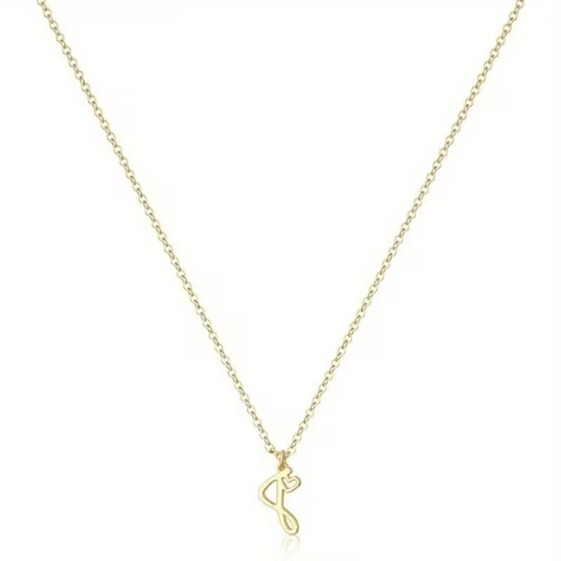 Women's Initial Pendant Necklace