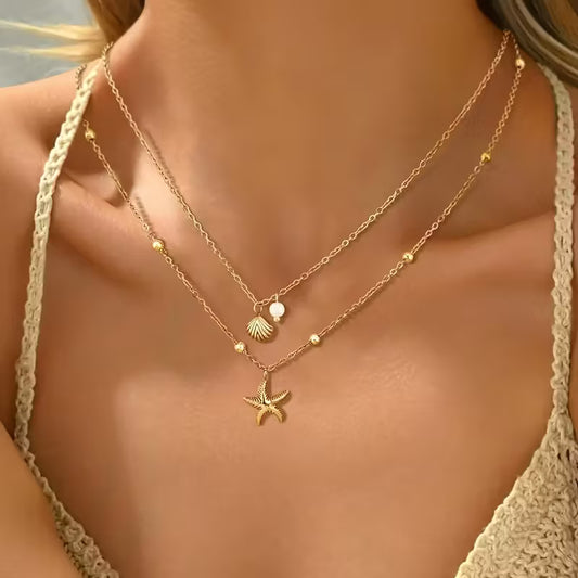 Double Layer Coastal Neckless